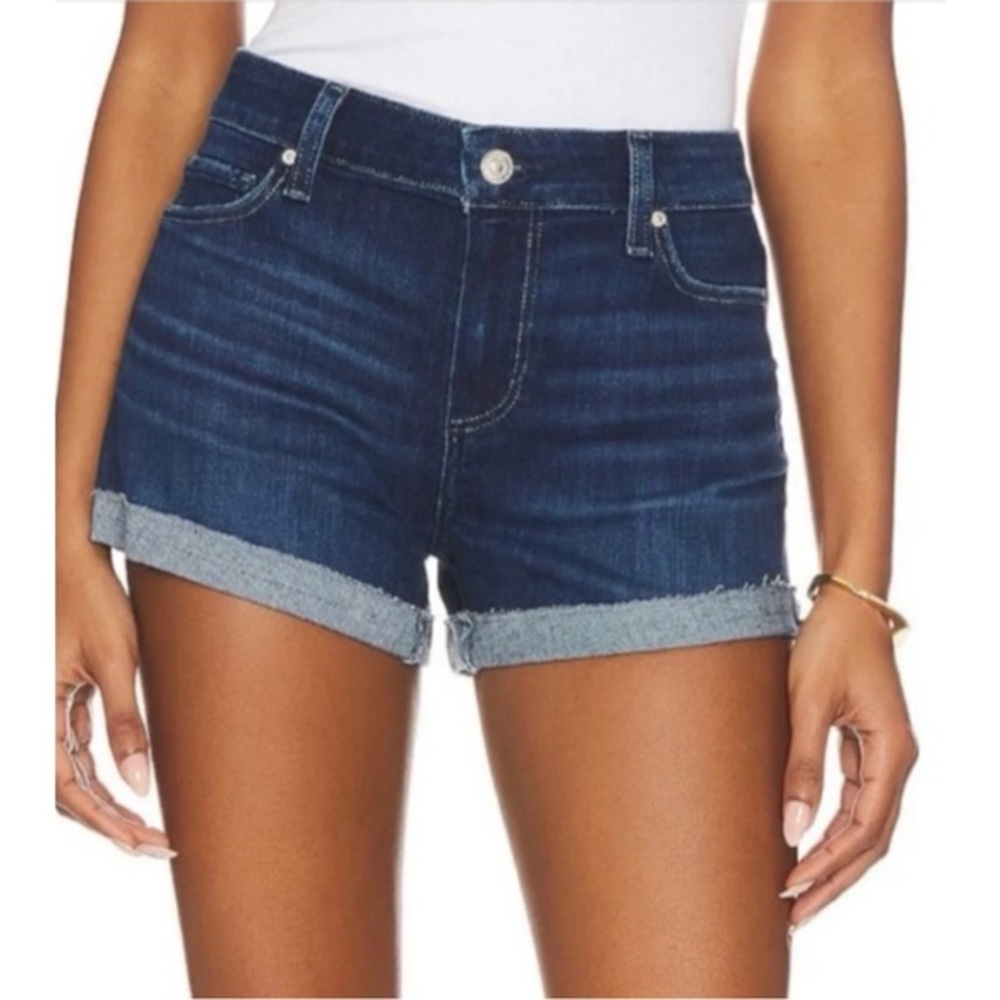 PAIGE Dark Wash Jimmy Jimmy Jean Short Size 27 - Picture 1 of 5